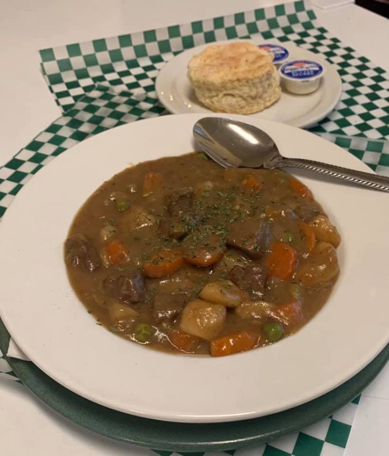Guiness beef stew at O'Sheas Pub and Eatery