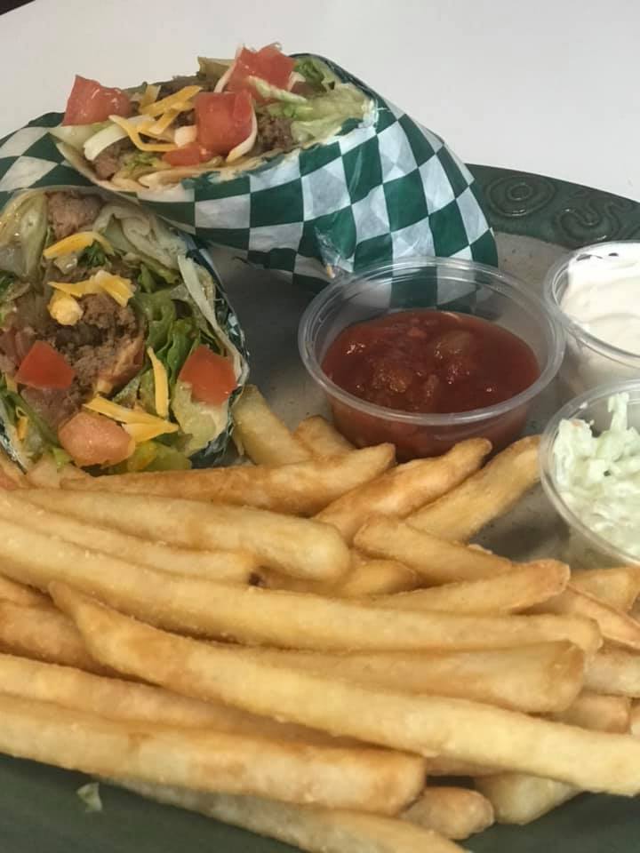 Taco wrap at O'Sheas Pub and Eatery